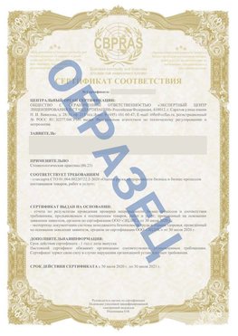 Образец Сертификат СТО 01.064.00220722.2-2020 Клинцы Сертификат СТО 01.064.00220722.2-2020 